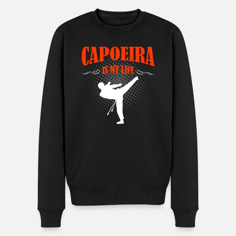 Capoeira - Pull Premium bio Homme - noir