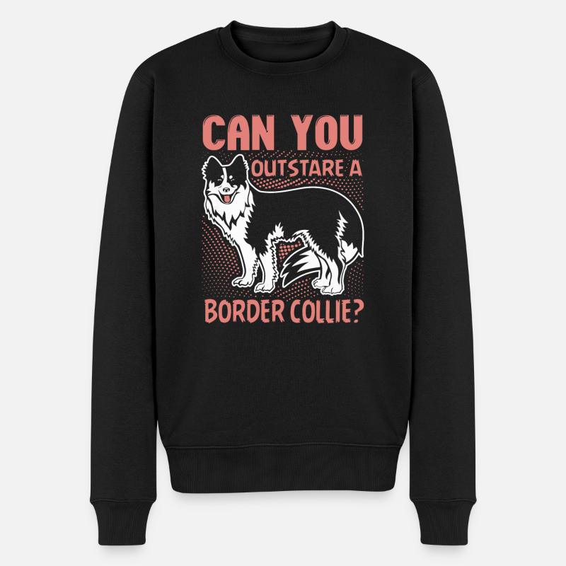 Pouvez-vous devancer un Border Collie - Pull Premium bio Homme - noir