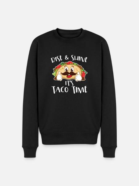 Taco Mexican cuisine tacos - Men's Premium Organic Jumper - black