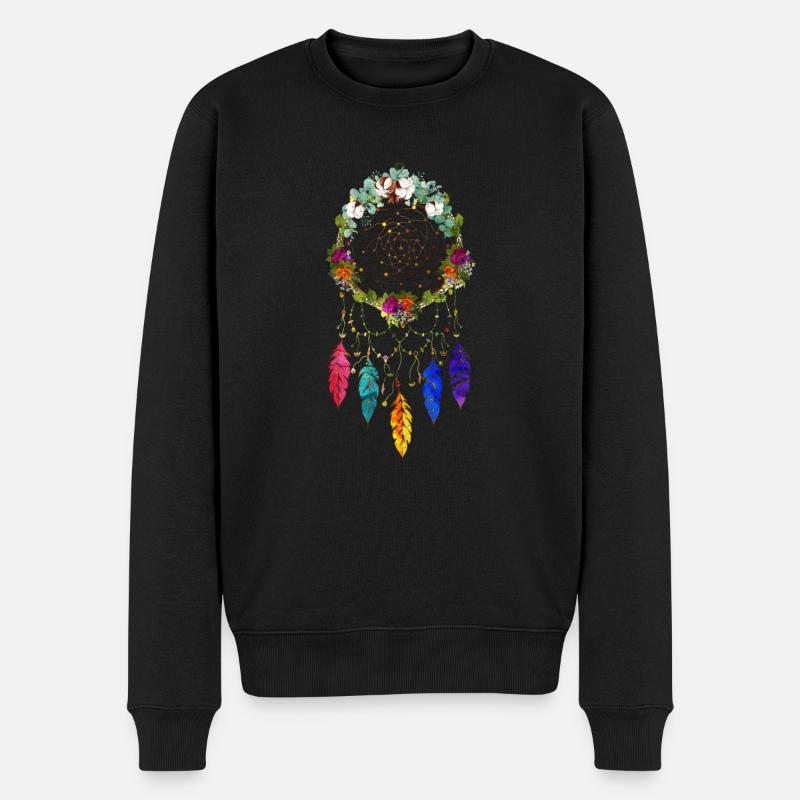 Attrape-rêves Bijoux indiens Esotherik - Pull Premium bio Homme - noir