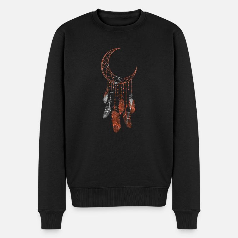 Capteur de rêves ésotérisme endormi - Pull Premium bio Homme - noir