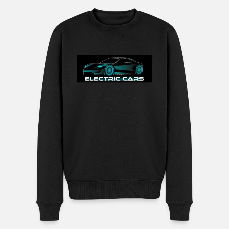Electric Cars - Männer Premium Bio Pullover - Schwarz