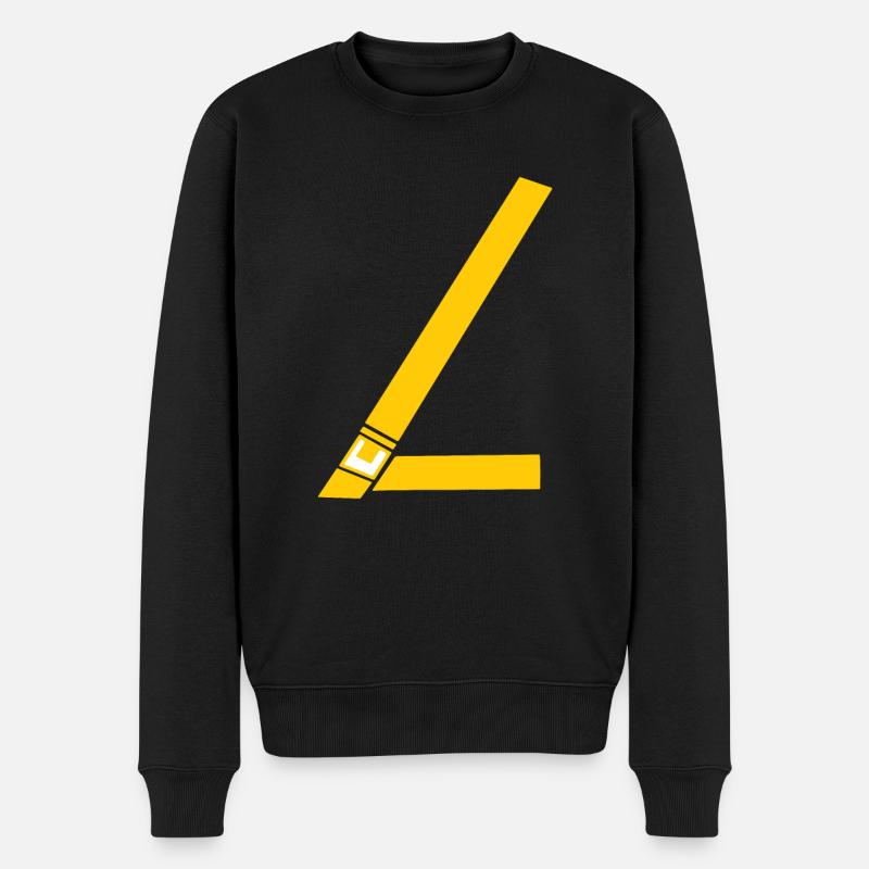 Sicherheitsgurt zum anschnallen - Männer Premium Bio Pullover - Schwarz