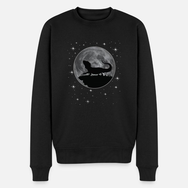 Bartagamen Lustig Bearded Dragon Besitzer - Männer Premium Bio Pullover - Schwarz