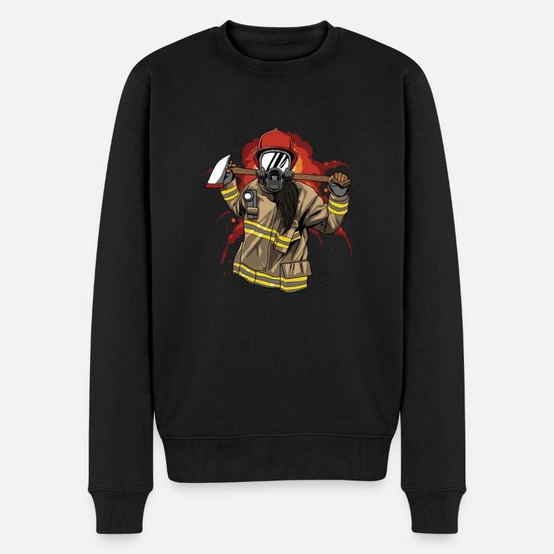 Pompier pompier pompier - Pull Premium bio Homme - noir
