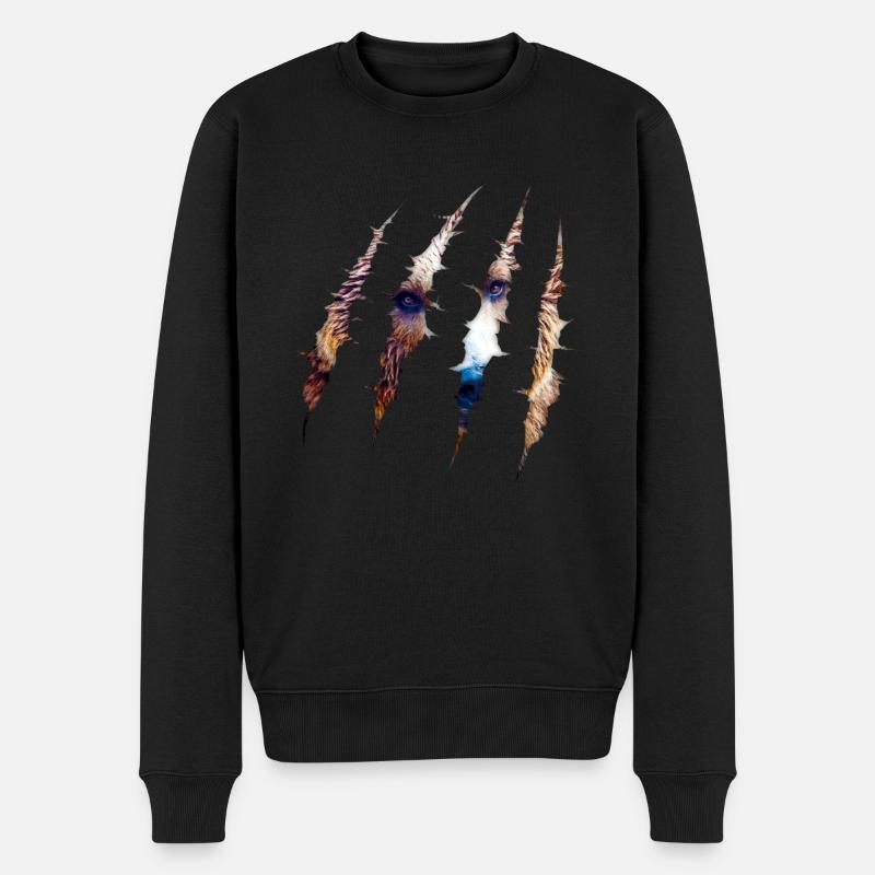 Bär - Männer Premium Bio Pullover - Schwarz