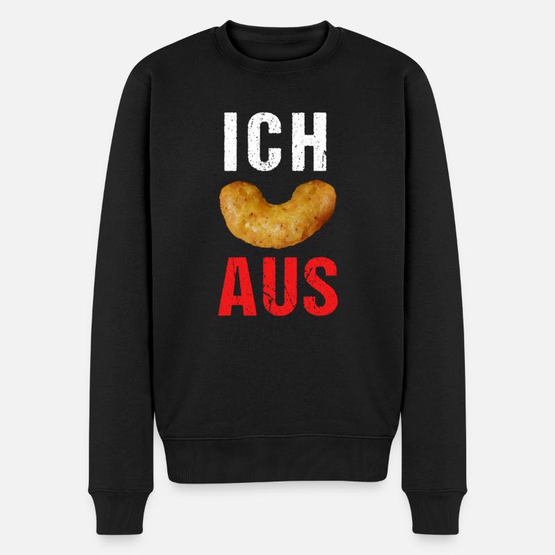 Ich Flip Aus Erdnussflips - Männer Premium Bio Pullover - Schwarz