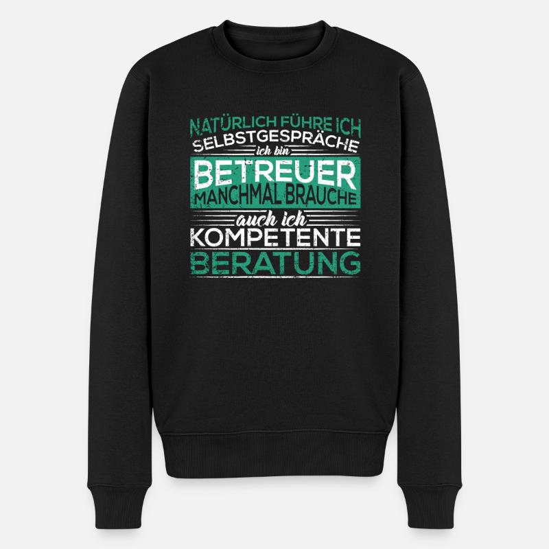 Betreuer - Männer Premium Bio Pullover - Schwarz