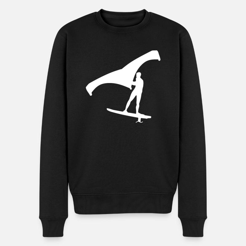 Wing Foilen - Pull Premium bio Homme - noir