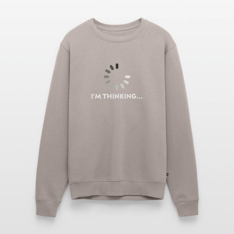 Ich denke Programmierer Coder Entwickler PC Geschenk Männer Premium Bio Pullover