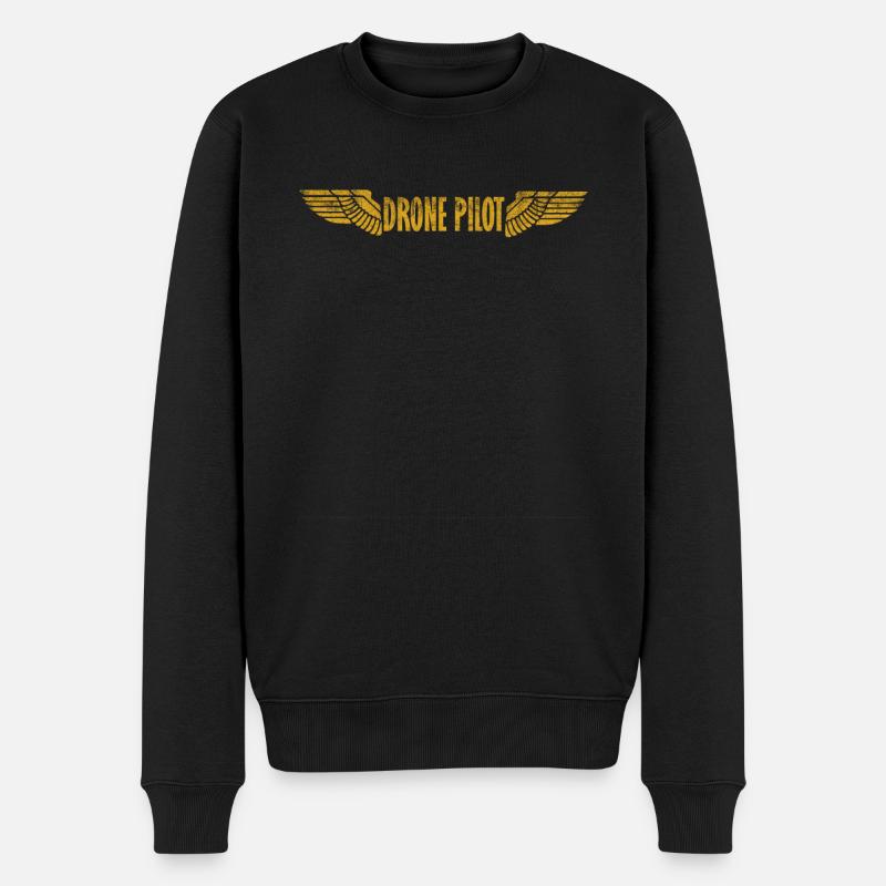 Drone Pilot - pilote de drone - Pull Premium bio Homme - noir