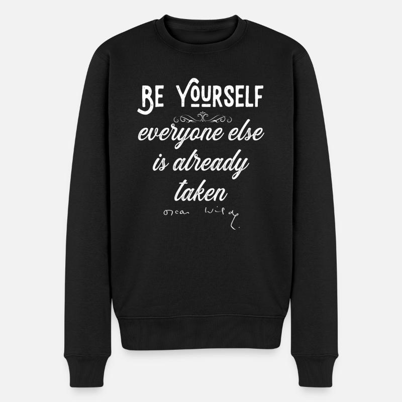 Soyez vous-même | Oscar Wilde - Pull Premium bio Homme - noir