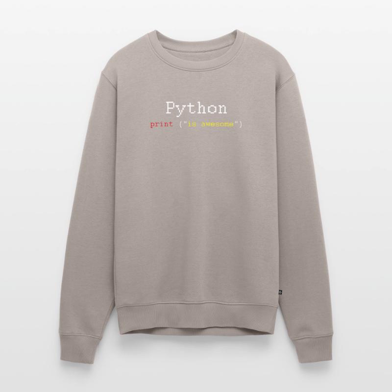 Python HTML Sprachcodierer Codierungsprogrammierer Geschenk Männer Premium Bio Pullover