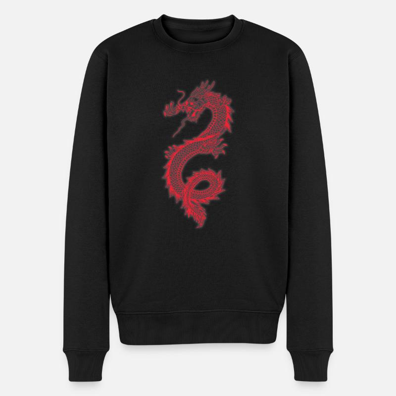 Cadeau t-shirt dragon japonais - Pull Premium bio Homme - noir