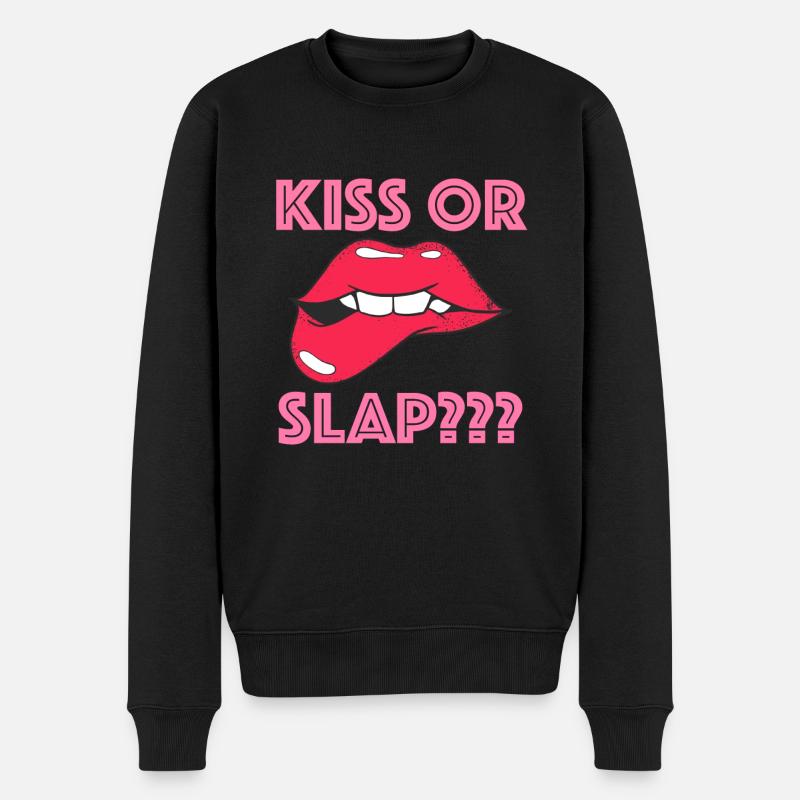 Kiss or slap - Pull Premium bio Homme - noir