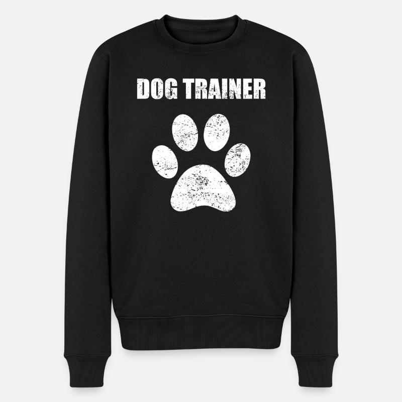 Hundetrainer Hunde Dog Trainer Geschenk - Männer Premium Bio Pullover - Schwarz