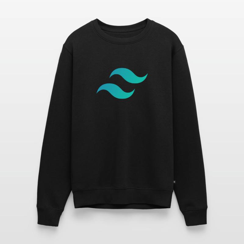 Tailwind CSS Mark - CSS Framework Programmer Coder Men's Premium Organic Jumper