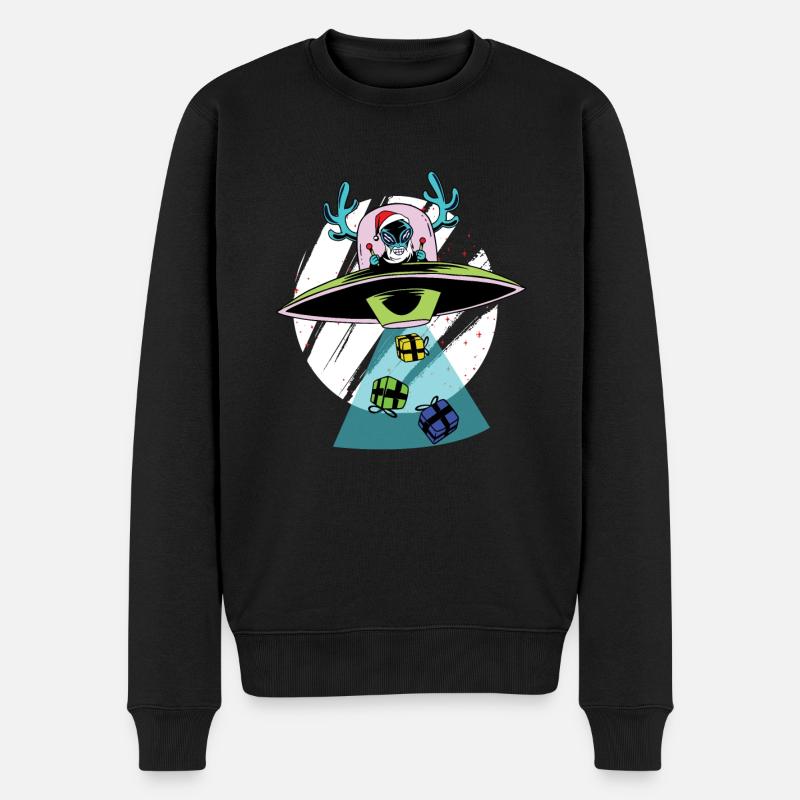 Aliens de Noël - Pull Premium bio Homme - noir