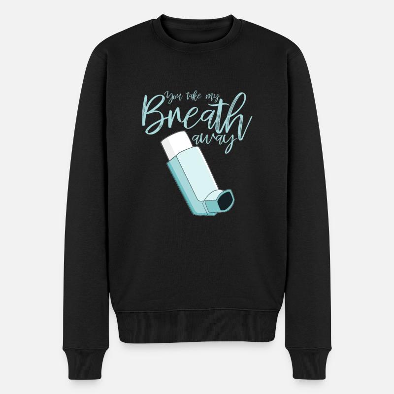 Vous prenez mon souffle - Pull Premium bio Homme - noir