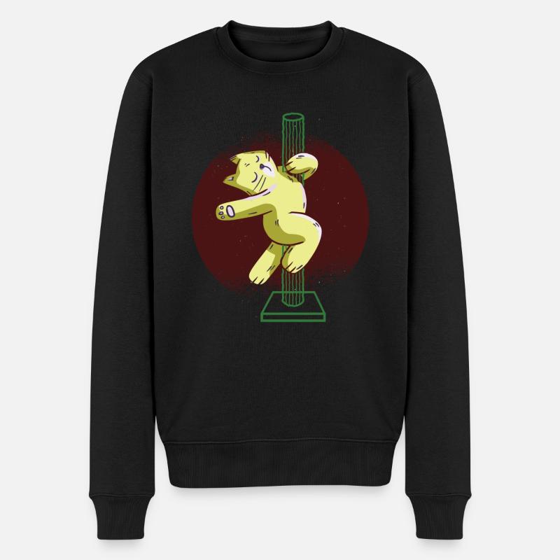 Chat dansant - Pull Premium bio Homme - noir