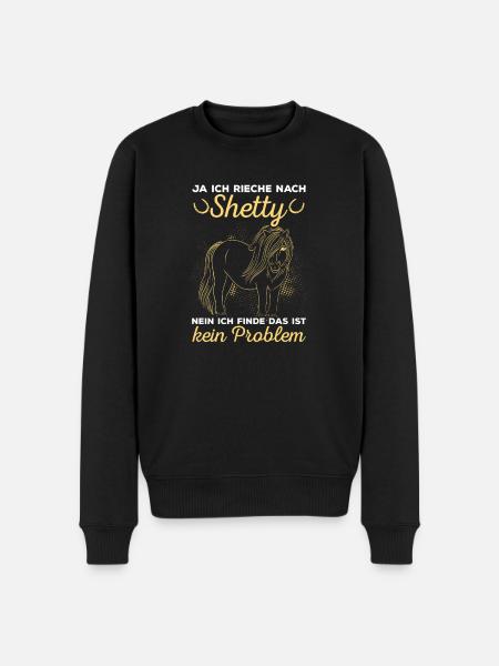Shetlandpony Shetty Shettypony - Männer Premium Bio Pullover - Schwarz