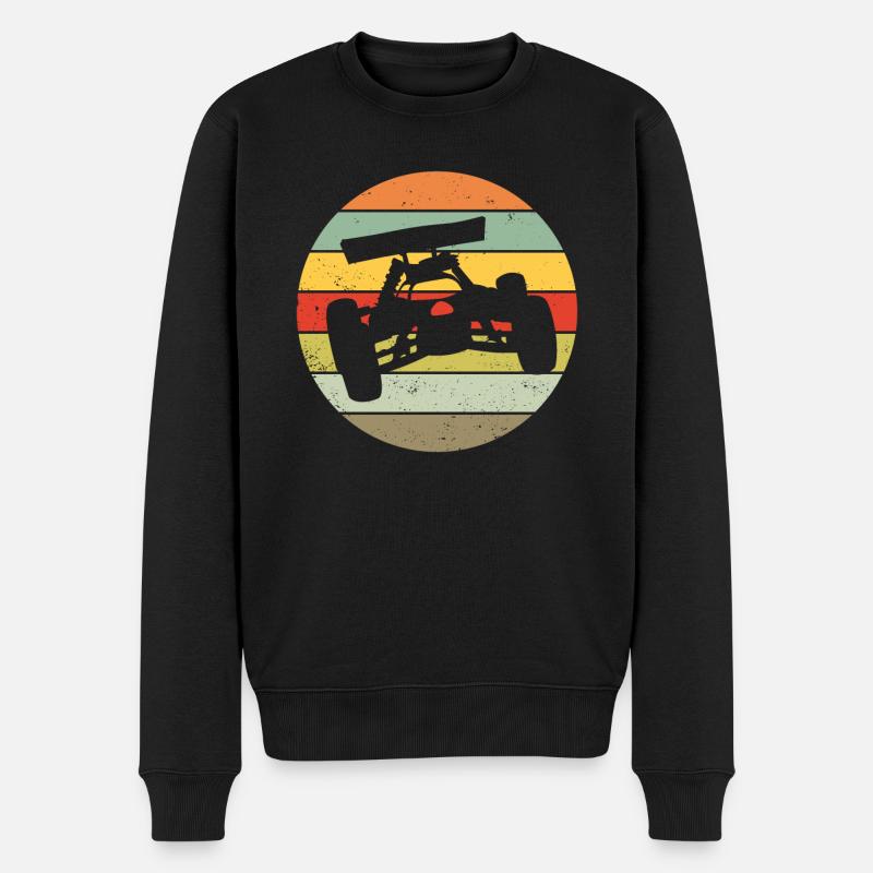RC Auto Car Modellauto Modellbau Retro Geschenk - Männer Premium Bio Pullover - Schwarz