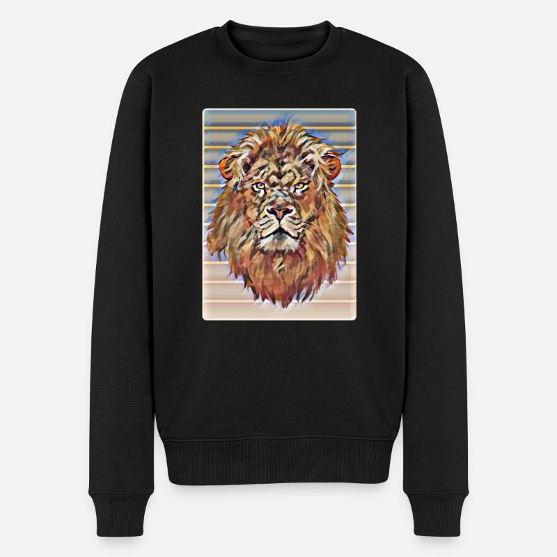 Lion - Pull Premium bio Homme - noir