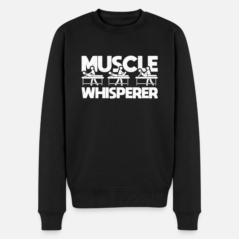 Physio-Therapie I Physio-Therapeut Motiv-Sprüche - Männer Premium Bio Pullover - Schwarz