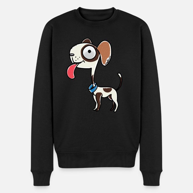Hunde Hund Haustiere Weihnachtsgeschenk - Männer Premium Bio Pullover - Schwarz