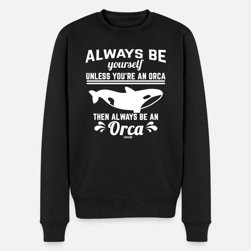 orque - Pull Premium bio Homme - noir