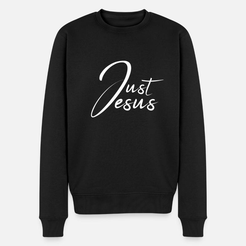 Conception chrétienne - Juste Jésus - Pull Premium bio Homme - noir