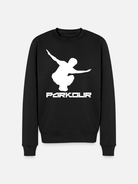 Parkour Run Parkouring parcours - Men's Premium Organic Jumper - black