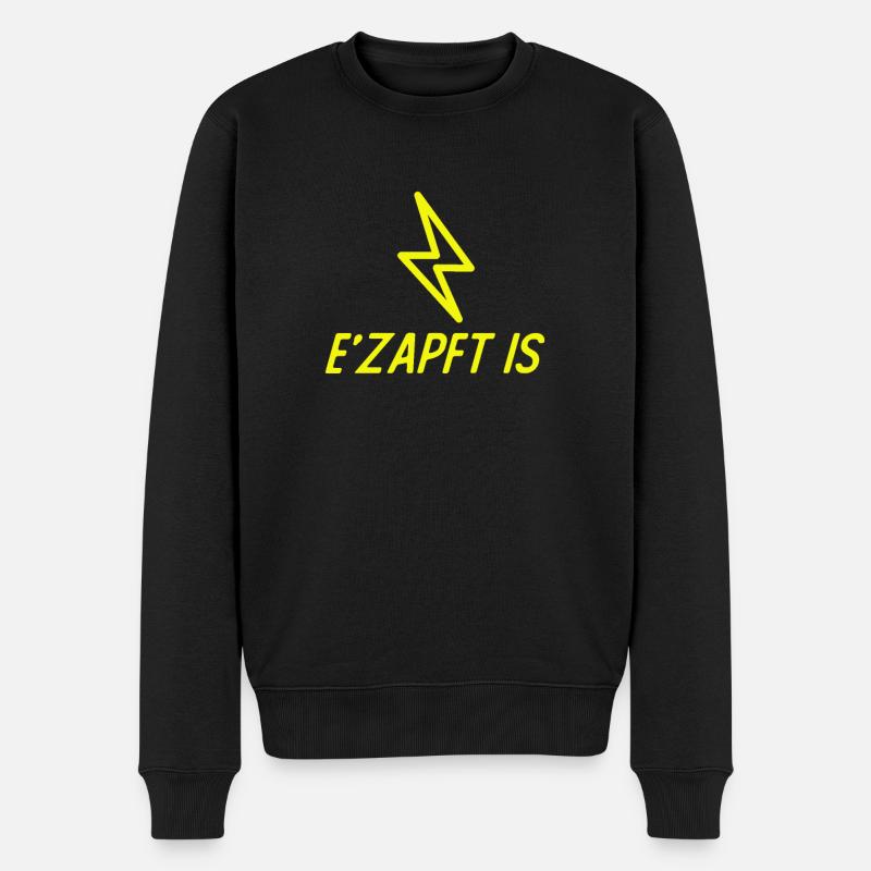 Elektroautofahrer Elektromobilität Elektroauto - Männer Premium Bio Pullover - Schwarz
