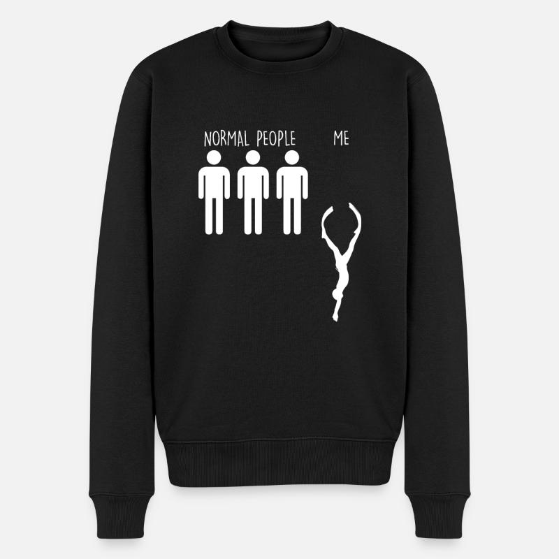 Apnoe Tauchen apnoetaucherin Geschenk Freediving - Männer Premium Bio Pullover - Schwarz