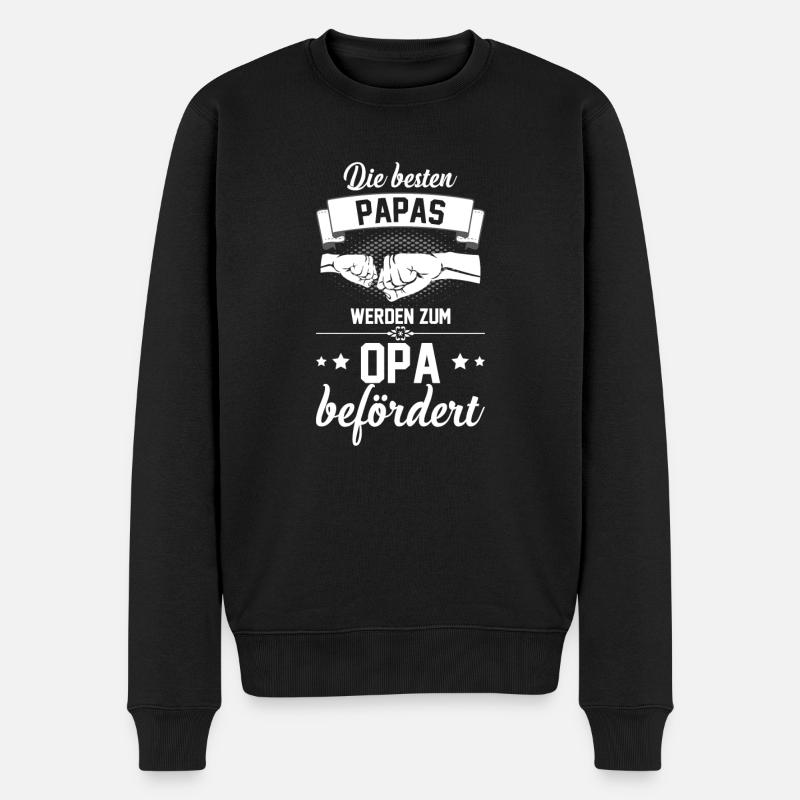 Opa - Männer Premium Bio Pullover - Schwarz