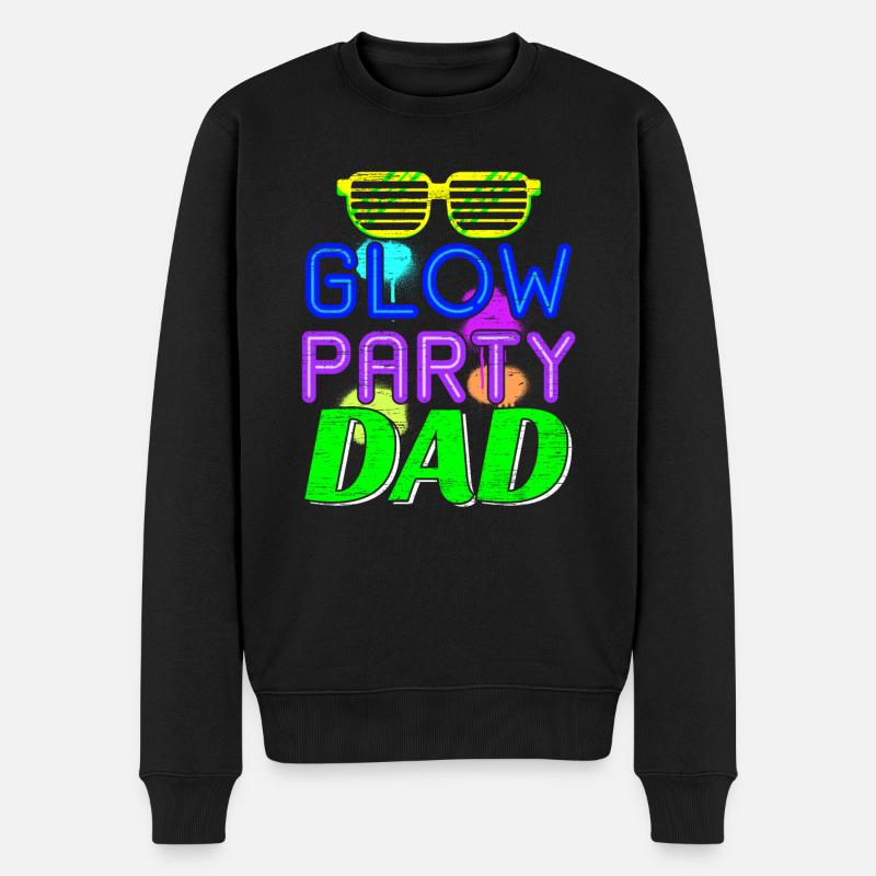 Papa Glow Party - Pull Premium bio Homme - noir