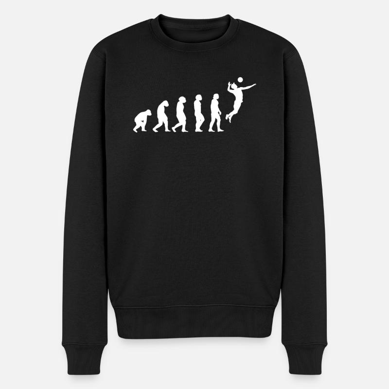 Volleyball Evolution Joueurs de volleyball Jeux de volleyball - Pull Premium bio Homme - noir