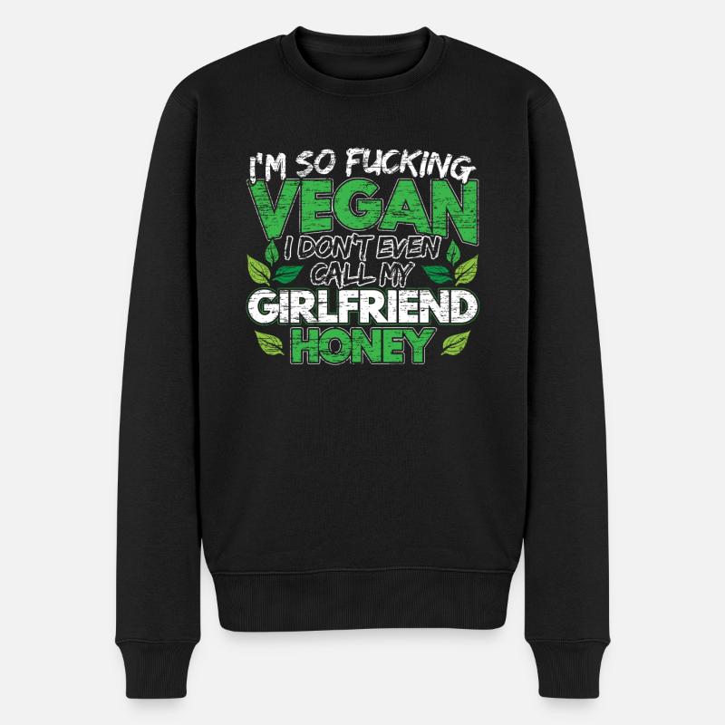 Vegans - Pull Premium bio Homme - noir