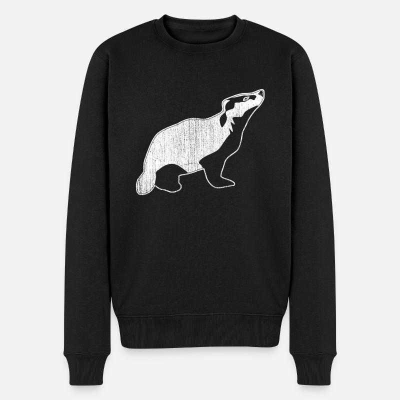 Blaireau d'extérieur - Pull Premium bio Homme - noir