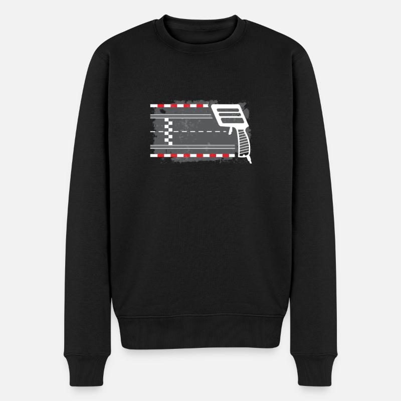 Piste de course de voitures à sous - Pull Premium bio Homme - noir