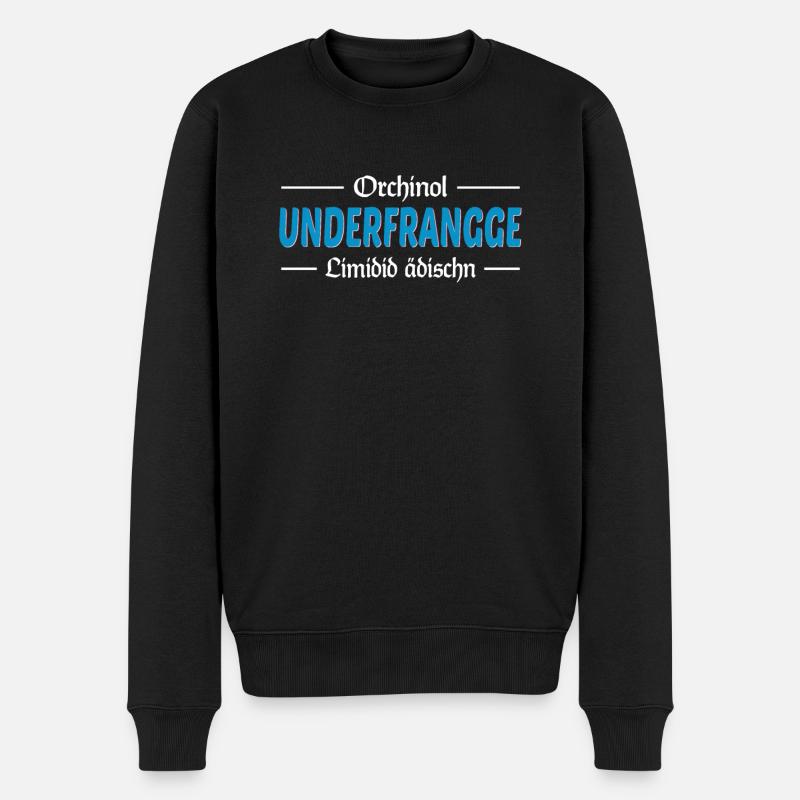 Orchinol Unterfranke limited edtition - - Männer Premium Bio Pullover - Schwarz