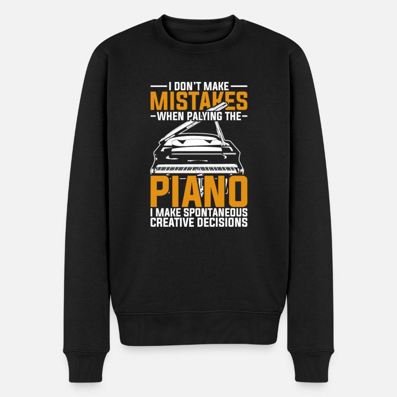 piano - Pull Premium bio Homme - noir
