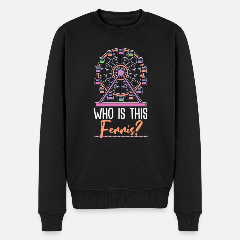 Riesenrad Geschenkidee - Männer Premium Bio Pullover - Schwarz