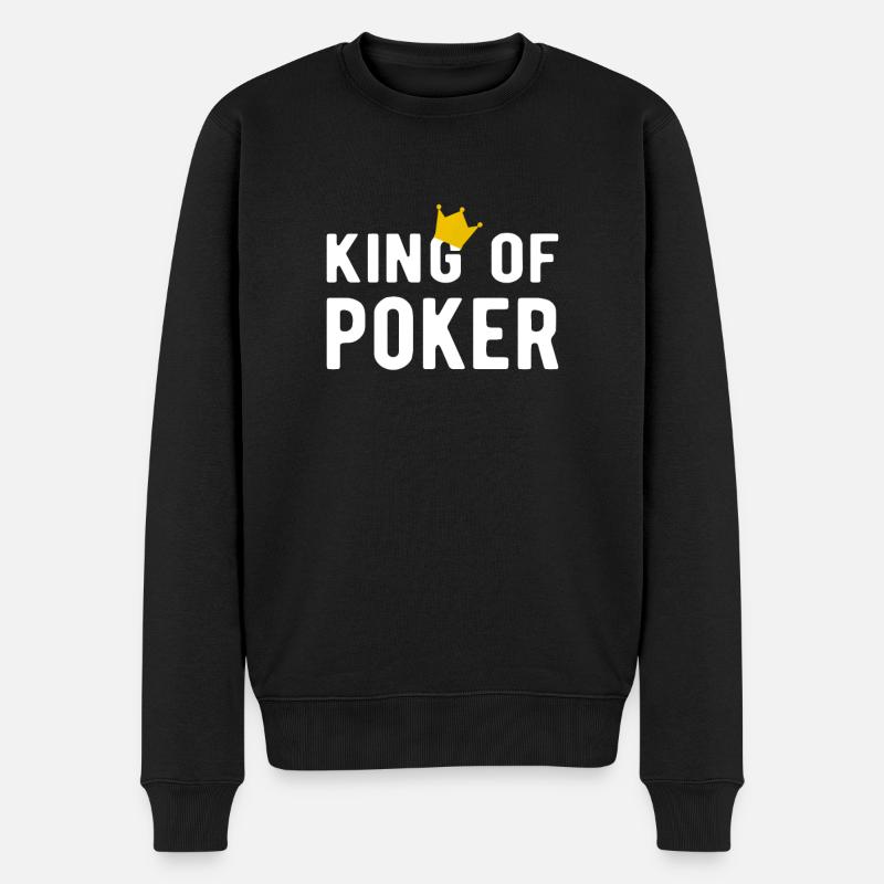 POKER: roi du poker - Pull Premium bio Homme - noir