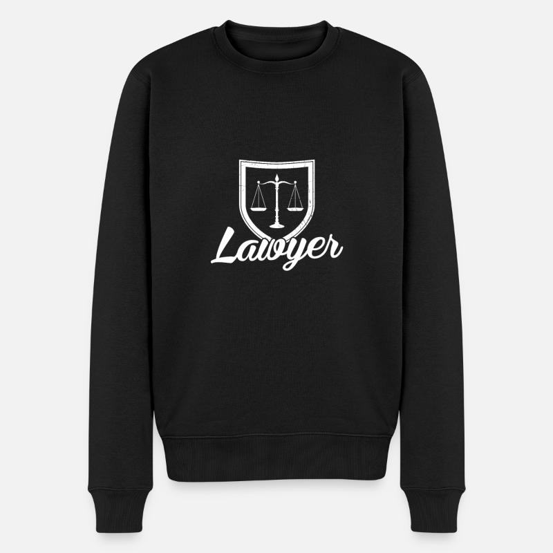 Anwalt Jura | Beruf Anwälte Juristen Geschenkideen - Männer Premium Bio Pullover - Schwarz