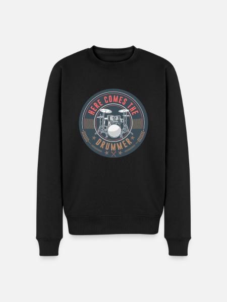 Drummer drummer - Men's Premium Organic Jumper - black