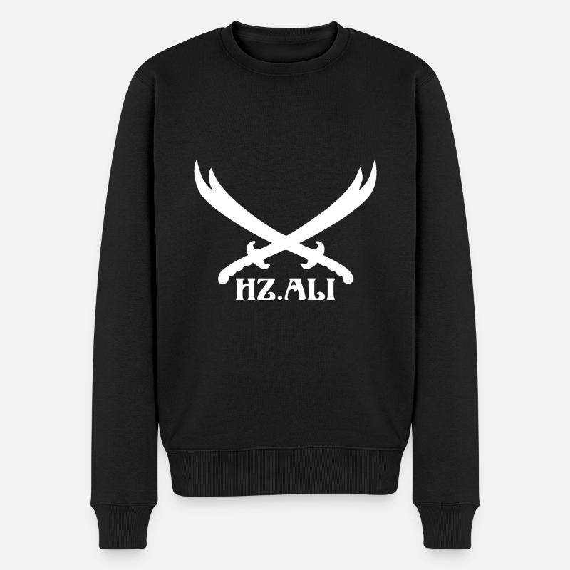Zülfikar Hz.Ali Alevi Imam Ali Alevilik - Männer Premium Bio Pullover - Schwarz