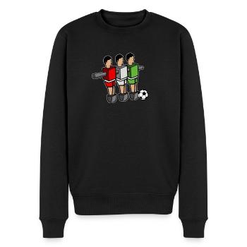 Tischfußball Kickern Tischkicker Wuzzler - Männer Premium Bio Pullover - Schwarz - Vorne - Nico (187cm)