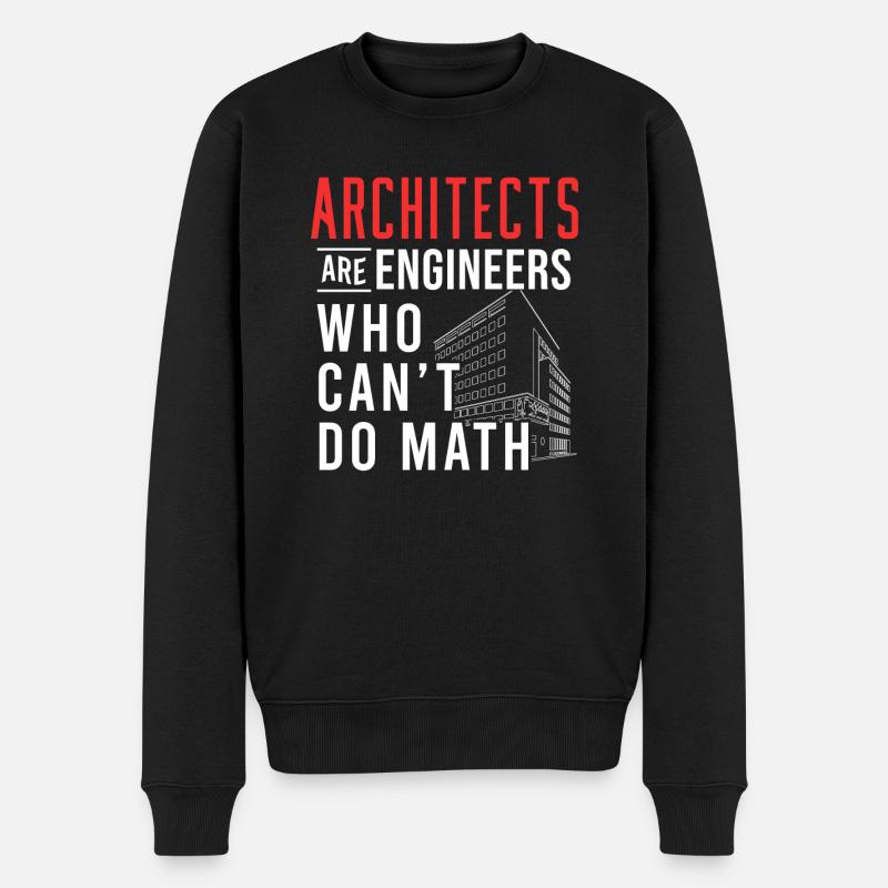 Architecte Architecture Math - Pull Premium bio Homme - noir
