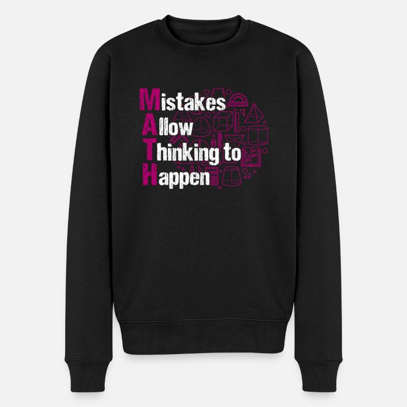 Matematiklærer Jeg er matematiklærer - Økologisk premium-sweatshirt til mænd - sort